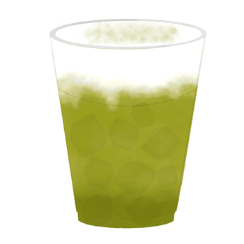 green tea latte png