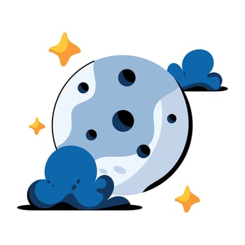 Trendy Night Weather vector