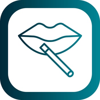 Lips Vector Icon Design