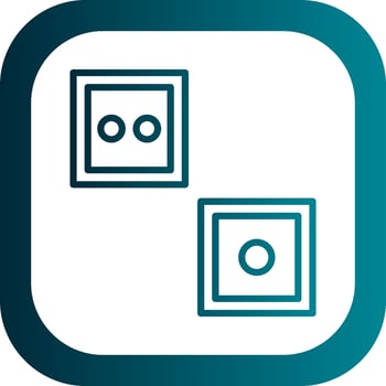 Dice Vector Icon Design