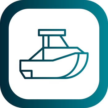 Toy Boat Vector Icon Design