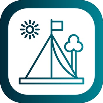 Tent Vector Icon Design