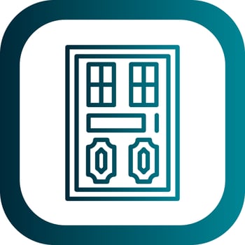 Door Vector Icon Design
