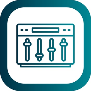 Equalizer Vector Icon Design