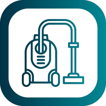 Vacuum Cleaner Vector Icon Design