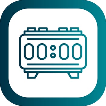 Digital Alarm Vector Icon Design