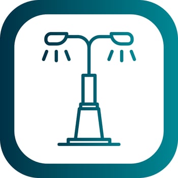 Street Light Vector Icon Design