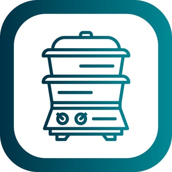 Steamer Vector Icon Design
