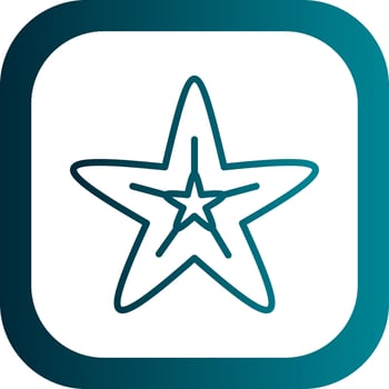 Starfish Vector Icon Design