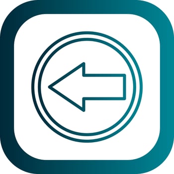 Left Arrow Vector Icon Design