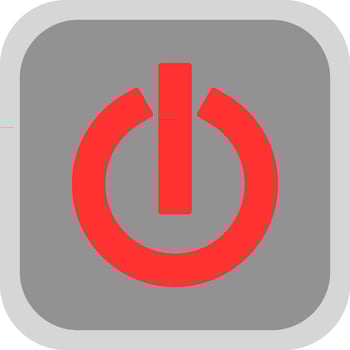 Power Button Vector Icon Design