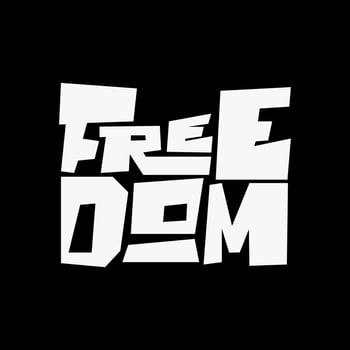 Vector freedom text tshirt design