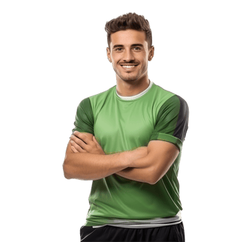 Man in sportwear isolated png