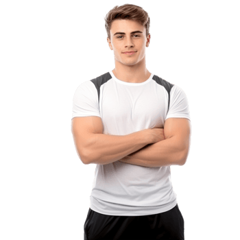 Man in sportwear isolated png