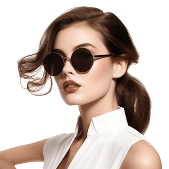 Beautiful model girl isolated png