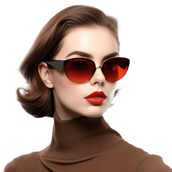 Beautiful model girl isolated png