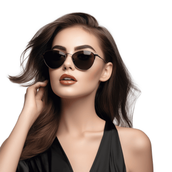 Beautiful model girl isolated png
