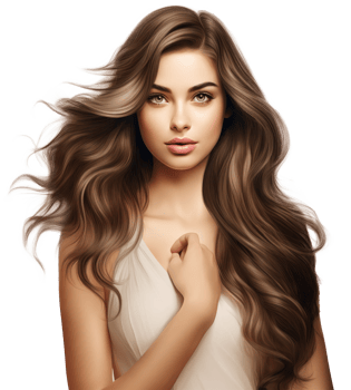 Beautiful model girl isolated png