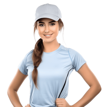 Young woman in sport wear isolated png