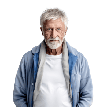 Elderly man isolated png