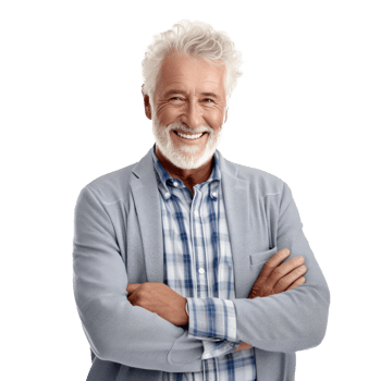 Elderly man isolated png