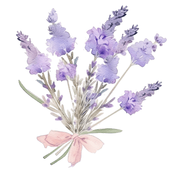 Watercolor lavender background png