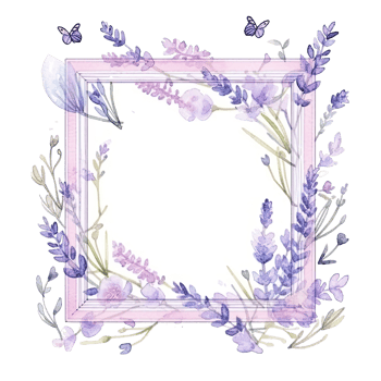 Watercolor lavender background png