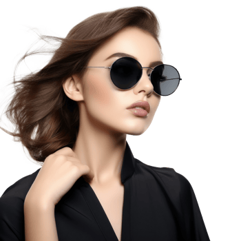 Beautiful model girl isolated png