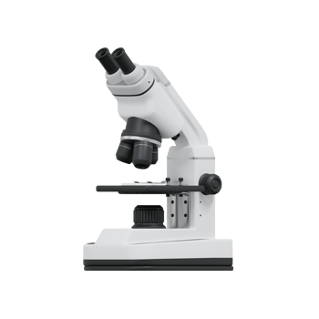 3d render of microscope education icon png