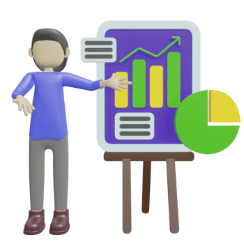 3D Character Illustration Business Presentation png