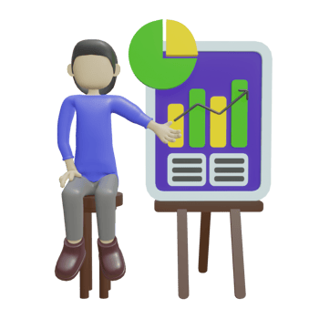 3D Character Illustration Business Presentation png