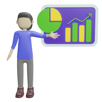 3D Character Illustration Business Presentation png