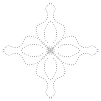 Dashed Flower element png