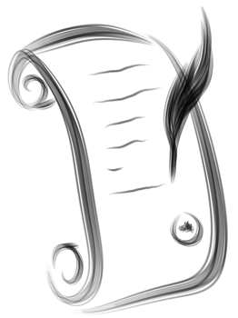 Paper and quill png