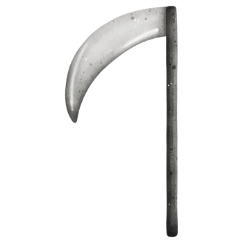 Watercolor Scythe Illustration png