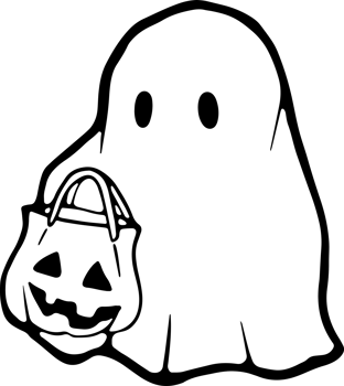 Retro Ghost Halloween t-shirt design. Cute cartoon. vintage  illustration png
