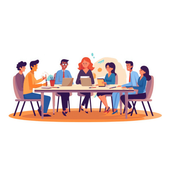 team meeting . AI Generated png