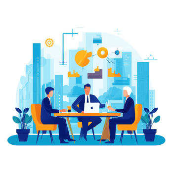 Business Consulting meeting working and brainstorming new business project finance investment concept . AI Generated png