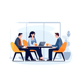 business meeting of people . AI Generated png