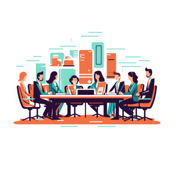 Executive Committee Meeting . AI Generated png