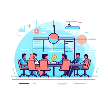 Executive Committee Meeting . AI Generated png
