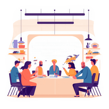 person sitting financial advisor with charts and graphs on table . AI Generated png