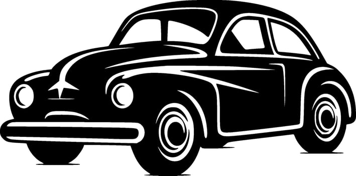 Car, Minimalist and Simple Silhouette - Vector illustration