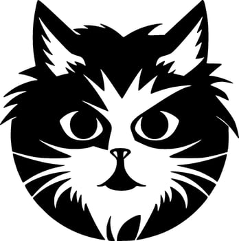 Cat - Minimalist and Flat Logo - Vector illustration
