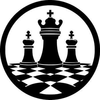 Chess - Minimalist and Flat Logo - Vector illustration
