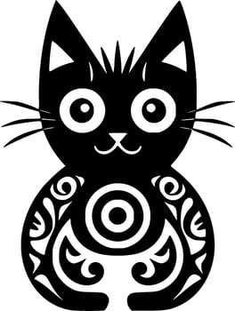 Cat - Minimalist and Flat Logo - Vector illustration