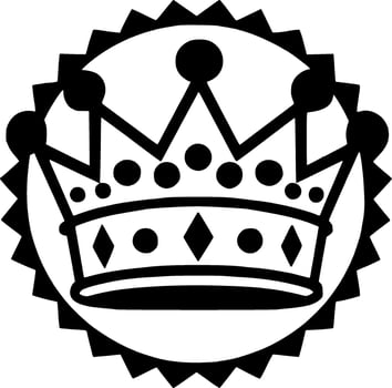 Crown - Minimalist and Flat Logo - Vector illustration