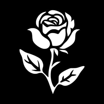 Flower, Minimalist and Simple Silhouette - Vector illustration