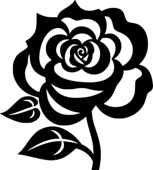 Flower - Minimalist and Flat Logo - Vector illustration