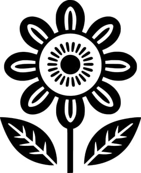 Flower - High Quality Vector Logo - Vector illustration ideal for T-shirt graphic